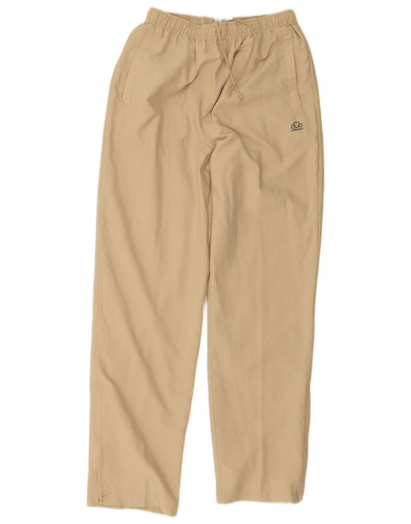 Ellesse Womens Straight Chino Trousers UK 12 Medium W24 L29 Beige Polyester