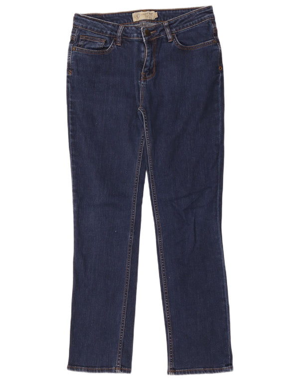 Fat Face Womens Slim Jeans UK 10 Small W28 L29 Navy Blue