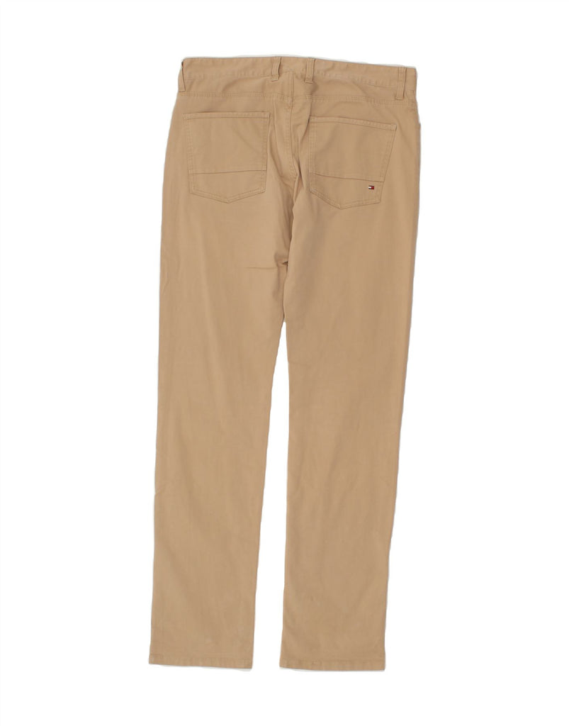 TOMMY HILFIGER Mens Slim Casual Trousers W33 L34 Beige Cotton Vintage Tommy Hilfiger and Second-Hand Tommy Hilfiger from Messina Hembry 