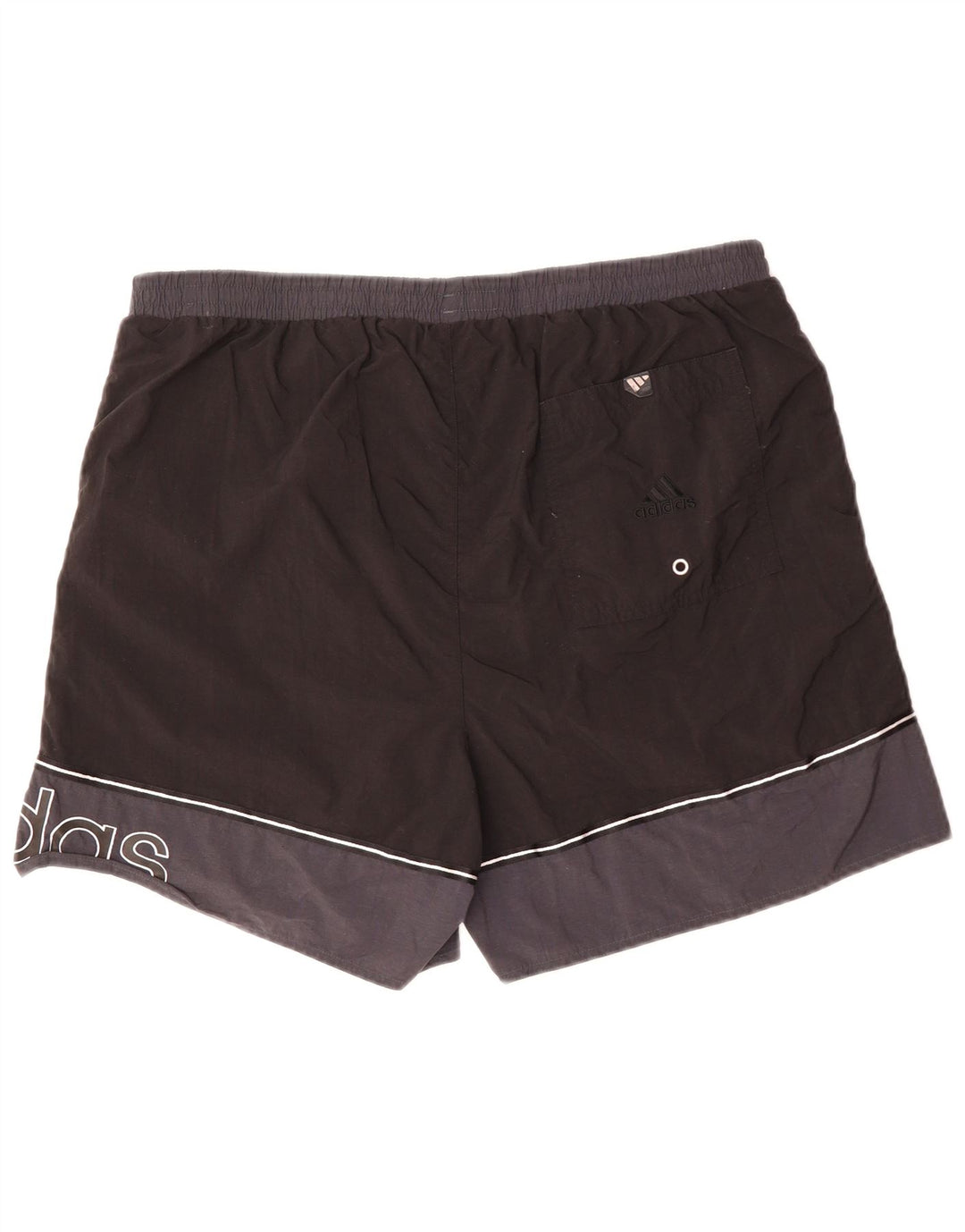 Adidas Mens Graphic Swimwear XL  Black Colourblock Polyester