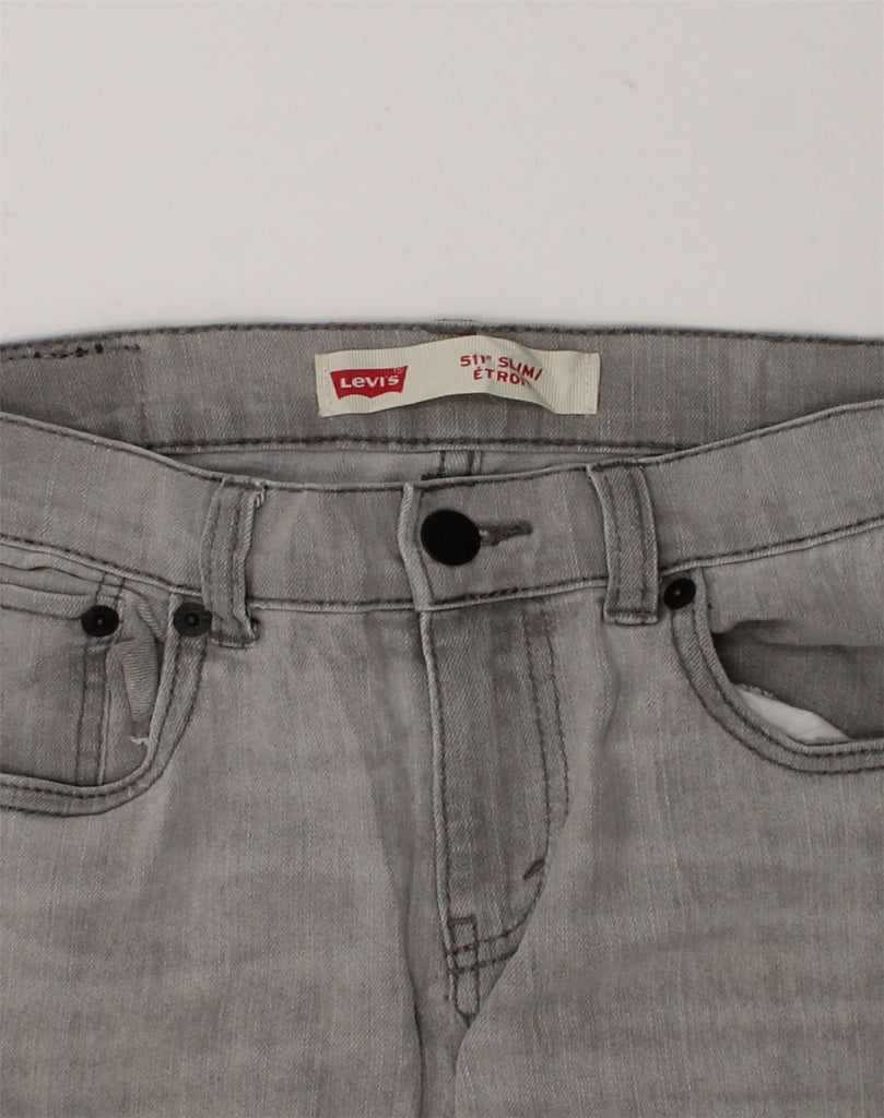 LEVI'S Girls 511 Slim Jeans 13-14 Years W27 L27 Grey Cotton | Vintage Levi's | Thrift | Second-Hand Levi's | Used Clothing | Messina Hembry 