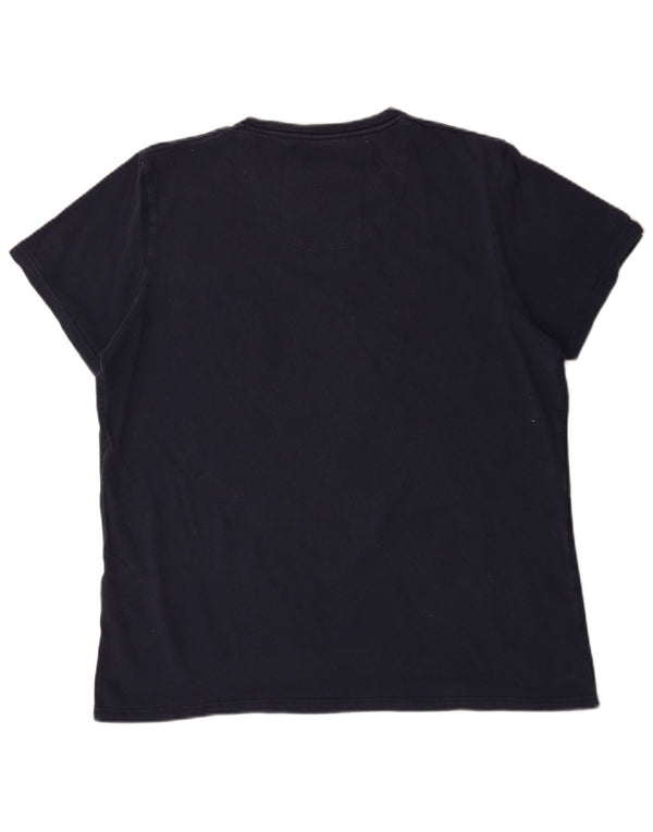 Superdry Mens Graphic T-Shirt Top 2XL Blue Cotton