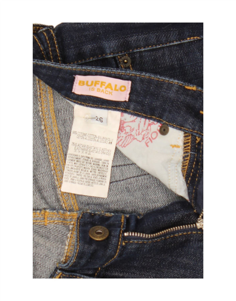 FIORUCCI Womens Slim Jeans W26 L26 Navy Blue Cotton Vintage Fiorucci and Second-Hand Fiorucci from Messina Hembry 