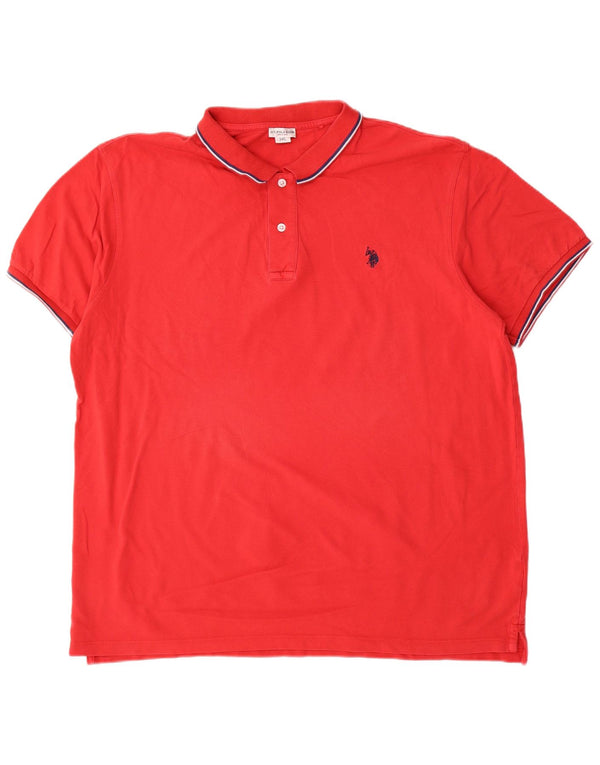 U.S. Polo Assn. Mens Shirt 3XL Red Cotton