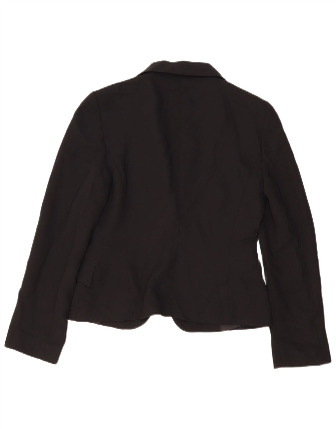 Zara Womens 1 Button Blazer Jacket EU 38 Medium Black Polyester