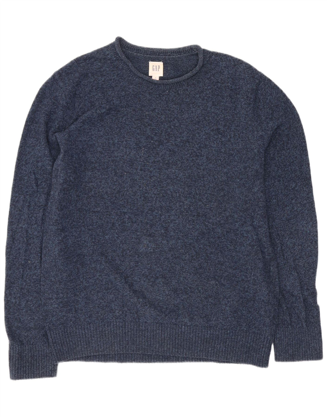 Gap Mens Boat Neck Jumper Sweater Medium Navy Blue Cotton