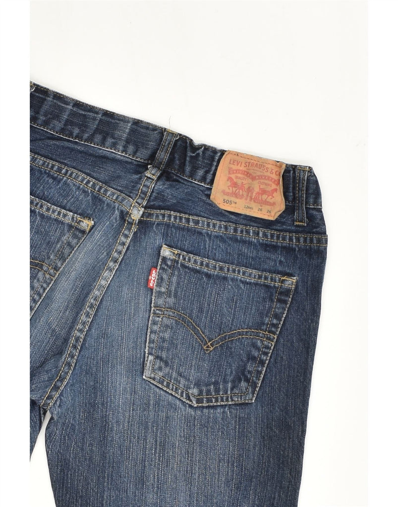 LEVI'S Boys 505 Regular Straight Jeans 11-12 Years W26 L26 Navy Blue | Vintage Levi's | Thrift | Second-Hand Levi's | Used Clothing | Messina Hembry 