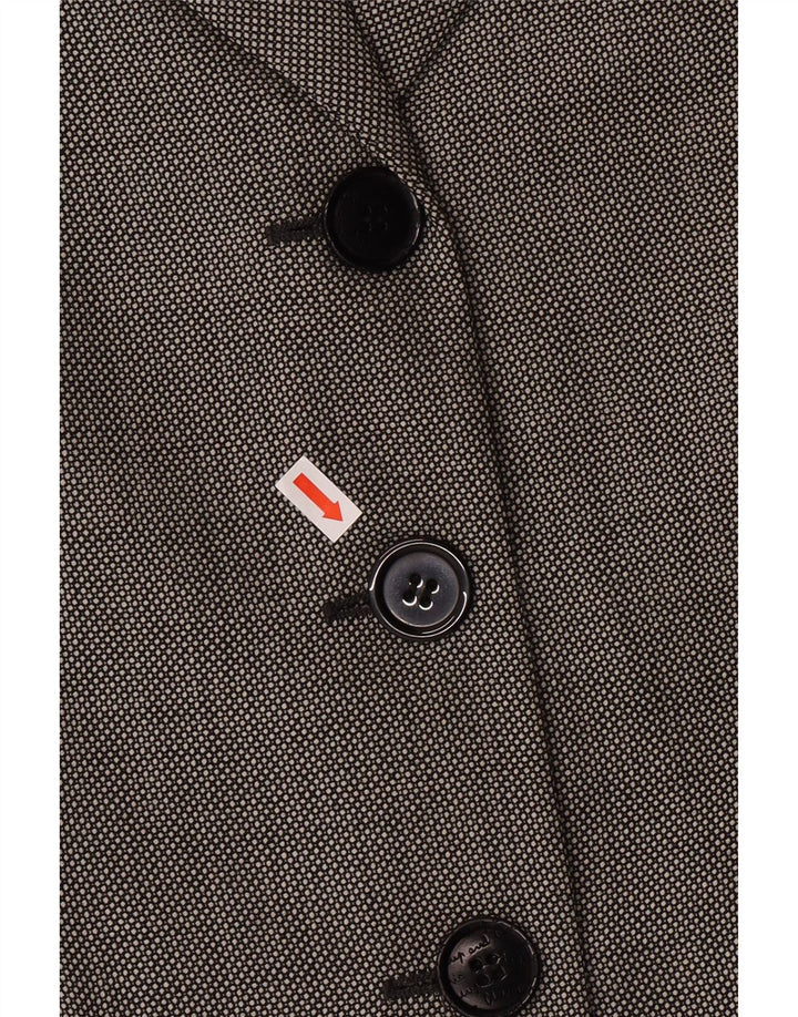 MOSCHINO Womens Cheap and Chic Blazer Jacket UK 14 Large Grey Classic