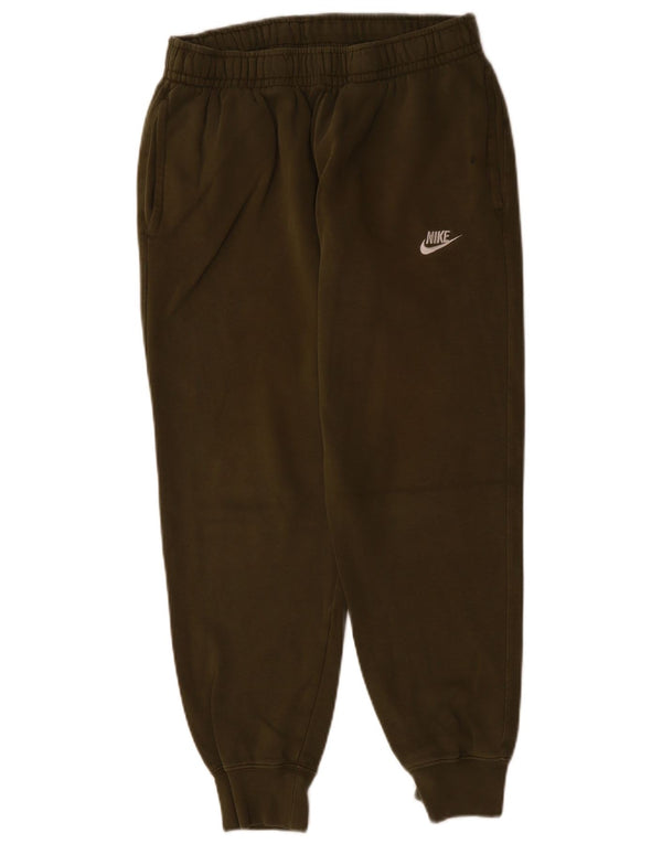 NIKE Mens Tracksuit Trousers Joggers Small  Khaki Cotton