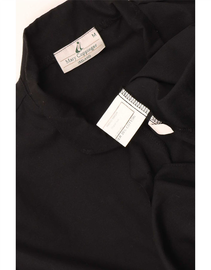 Mary Coppinger Mens Shirt Medium Black Polyester