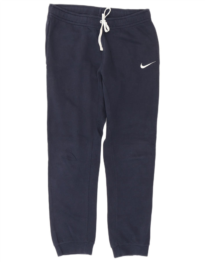 Nike Mens Tracksuit Trousers Joggers Small Navy Blue Cotton