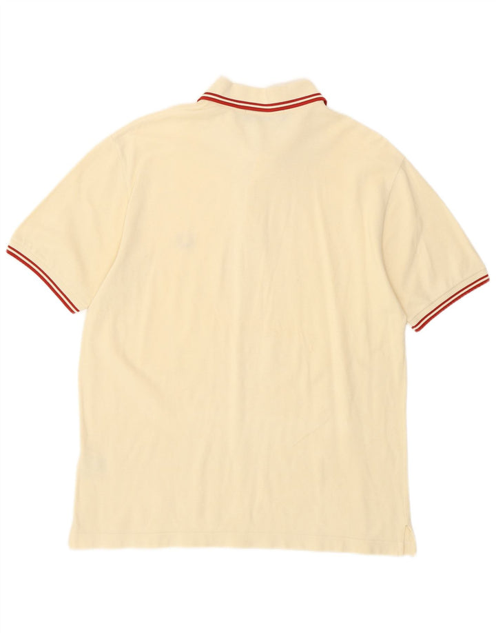 Fred Perry Mens Polo Shirt Small Off White Cotton