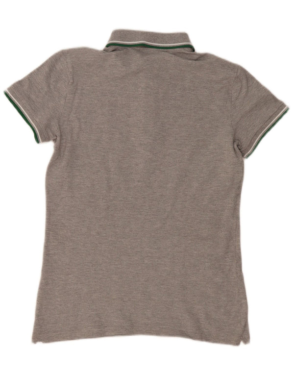 Ellesse Womens Polo Shirt Medium Grey Flecked Cotton