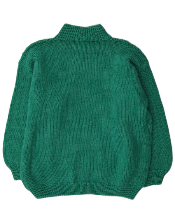 Vintage Womens Turtle Neck Jumper Sweater UK 18 XL Green