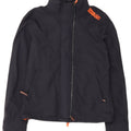 Superdry Womens The Windcheater Graphic Rain Jacket UK 12 Medium Navy Blue