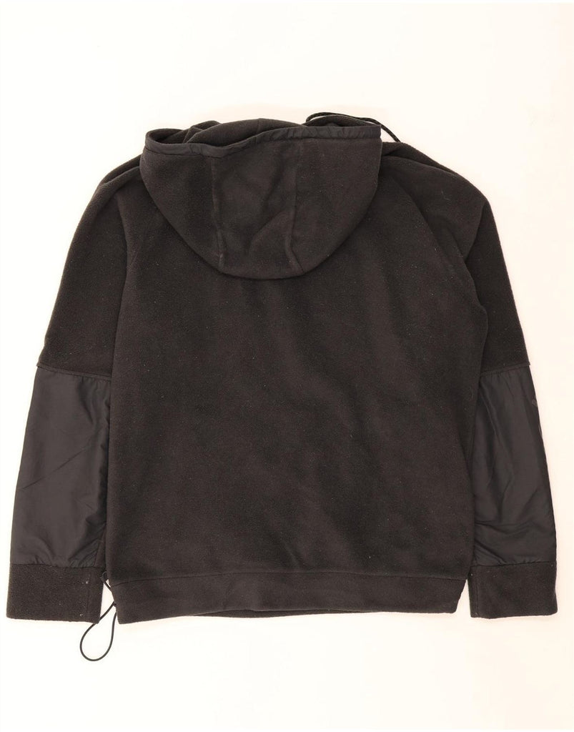 COLUMBIA Mens Hooded Fleece Jumper Medium Black Cotton Vintage Columbia and Second-Hand Columbia from Messina Hembry 