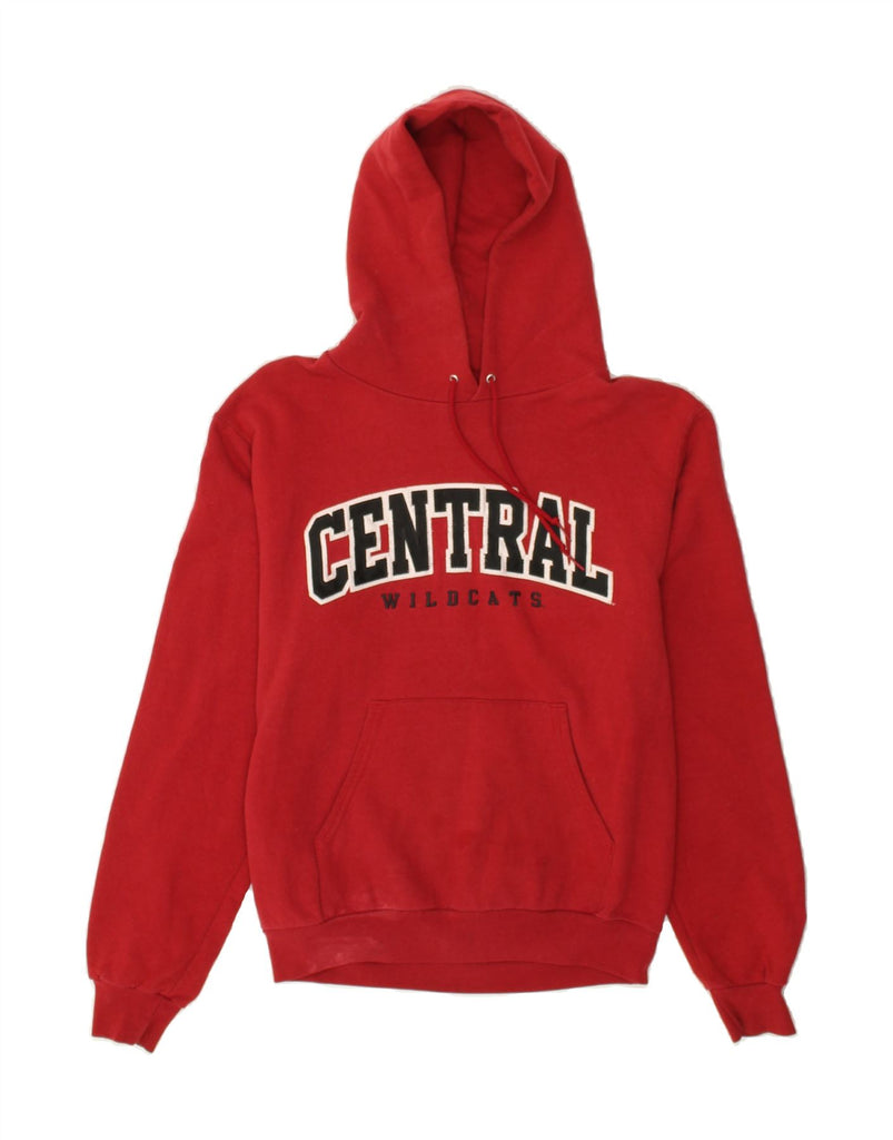 CHAMPION Mens Central Wildcats Graphic Hoodie Jumper Small Red | Vintage Champion | Thrift | Second-Hand Champion | Used Clothing | Messina Hembry 