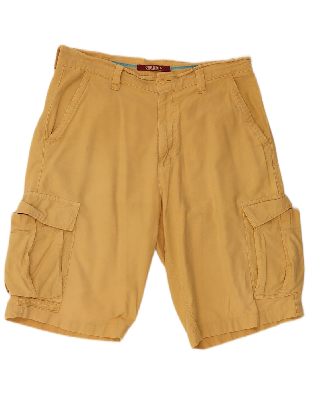 CARRERA Mens Cargo Shorts IT 46 Small W31  Yellow Cotton