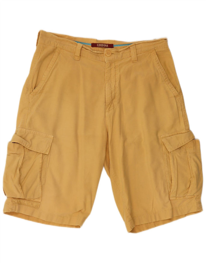 CARRERA Mens Cargo Shorts IT 46 Small W31  Yellow Cotton