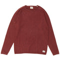 Jack & Jones Mens Crew Neck Jumper Sweater Medium Burgundy Cotton