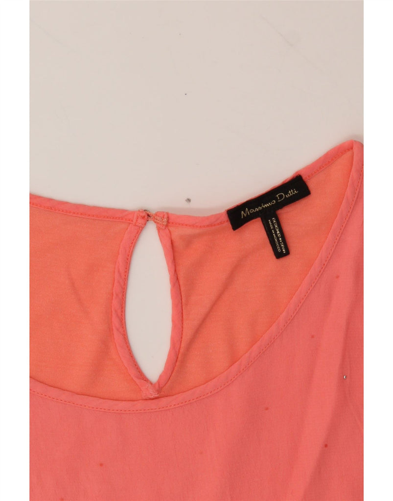MASSIMO DUTTI Womens Blouse Top UK 14 Medium Orange Vintage Massimo Dutti and Second-Hand Massimo Dutti from Messina Hembry 