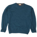 John Lewis Mens Crew Neck Jumper Sweater Small Blue Merino Wool