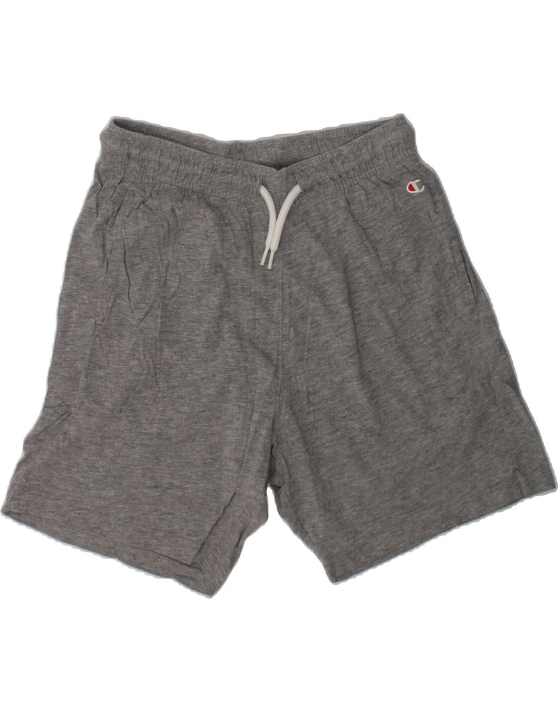 CHAMPION Boys Sport Shorts 11-12 Years Large  Grey Cotton | Vintage Champion | Thrift | Second-Hand Champion | Used Clothing | Messina Hembry 