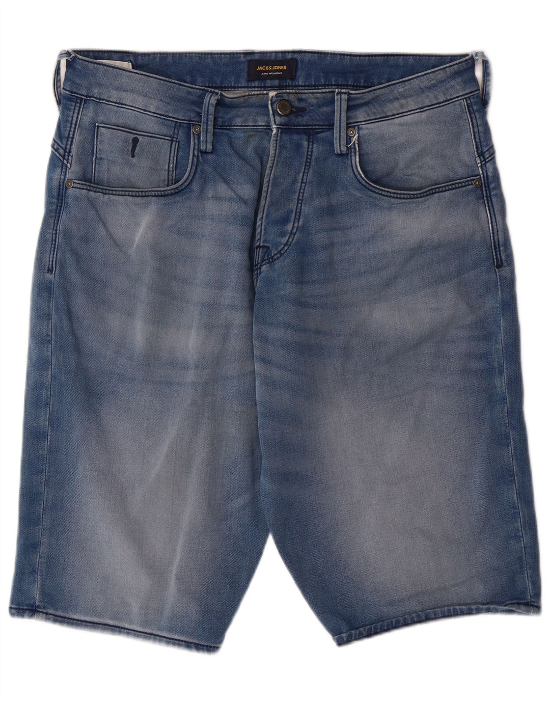 JACK & JONES Mens Denim Shorts Medium W32  Blue Cotton