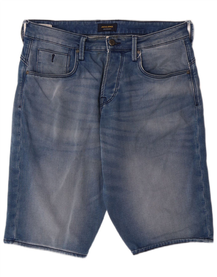 JACK & JONES Mens Denim Shorts Medium W32  Blue Cotton