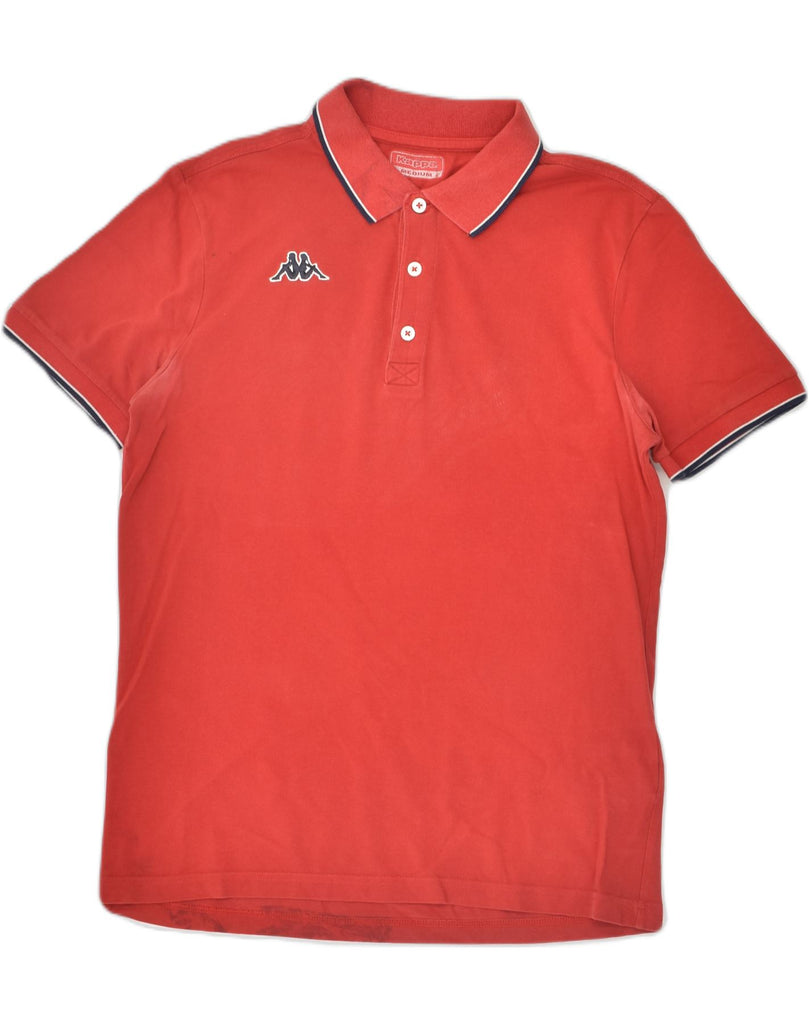 KAPPA Mens Polo Shirt Medium Red Cotton | Vintage Kappa | Thrift | Second-Hand Kappa | Used Clothing | Messina Hembry 