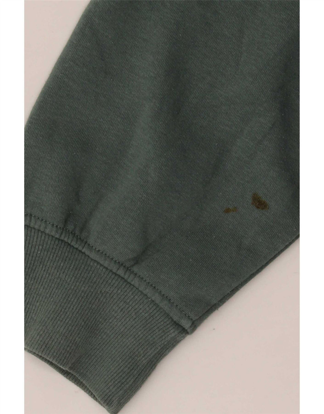 Zara Womens Crop Oversized Sweatshirt Jumper UK 14 Medium Green Cotton