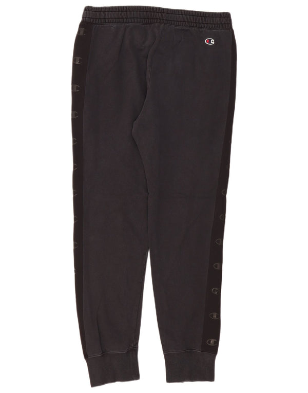 Champion Mens Tracksuit Trousers Joggers Large Navy Blue Colourblock