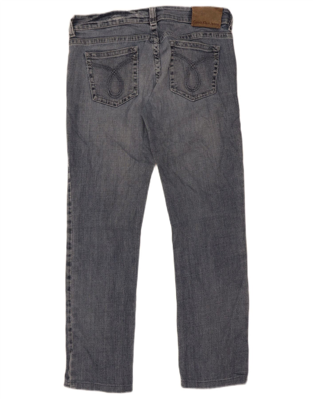 Calvin Klein Womens Straight Jeans W30 L28 Blue