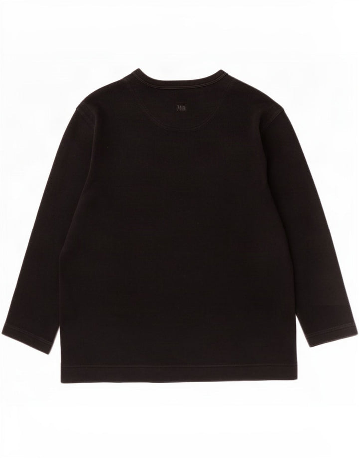 Hugo Boss Mens Top Long Sleeve Large Black Cotton