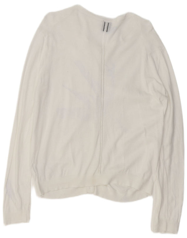 Gap Womens Cardigan Sweater UK 18 XL White Cotton