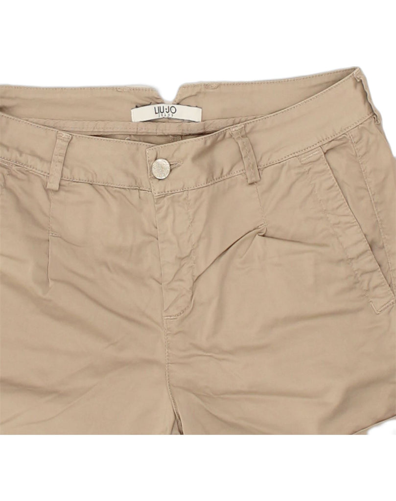 LIU JO Womens Chino Shorts W30 Medium  Beige | Vintage Liu Jo | Thrift | Second-Hand Liu Jo | Used Clothing | Messina Hembry 