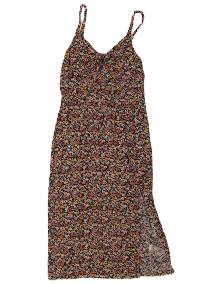 Oasis Womens Slip Dress UK 12 Medium Multicoloured Floral Viscose