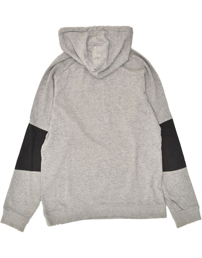 JACK & JONES Mens Graphic Hoodie Jumper Medium Grey Colourblock Cotton | Vintage Jack & Jones | Thrift | Second-Hand Jack & Jones | Used Clothing | Messina Hembry 