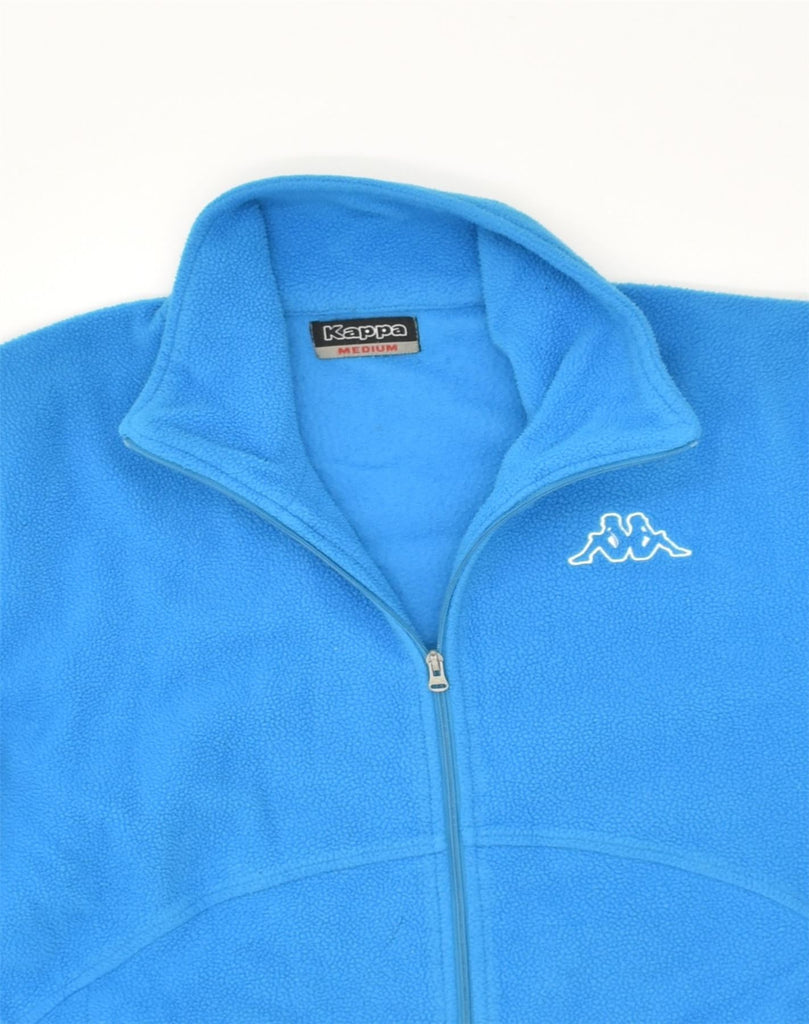 KAPPA Womens Fleece Jacket UK 14 Medium Blue Polyester | Vintage Kappa | Thrift | Second-Hand Kappa | Used Clothing | Messina Hembry 