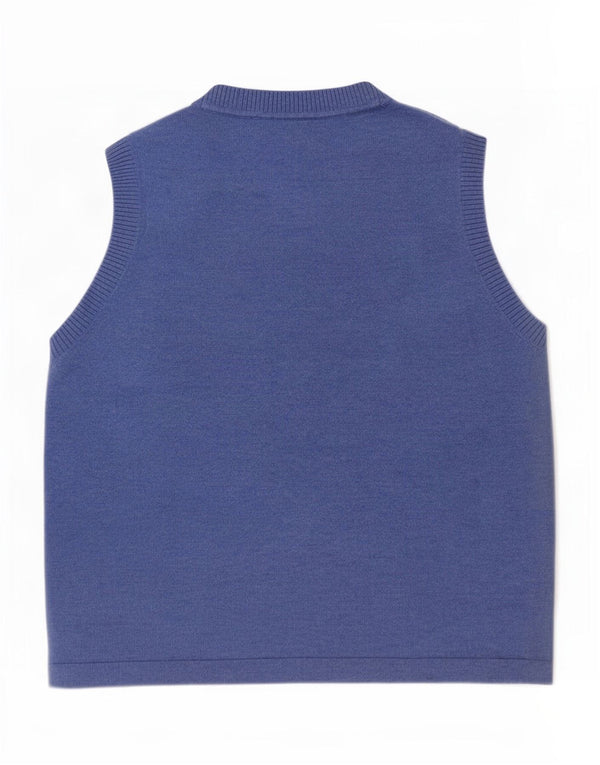 Marks & Spencer Womens Vest Tank Top UK 18 XL Blue Polyester