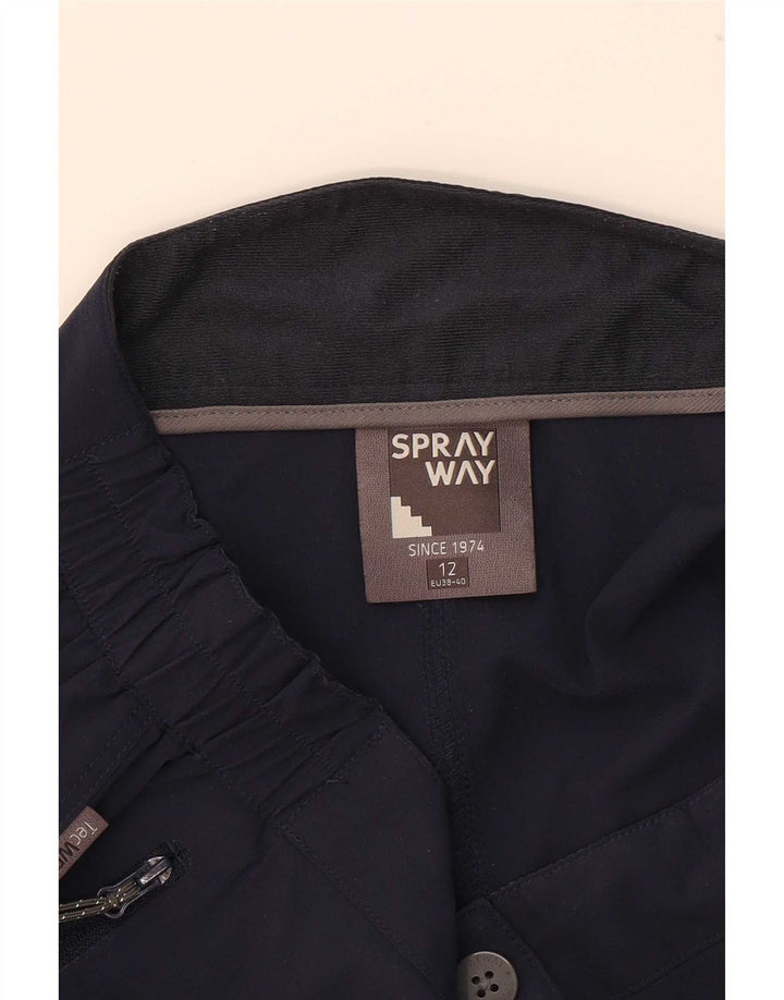Sprayway Womens Cargo Shorts UK 12 Medium W32 Navy Blue Polyamide