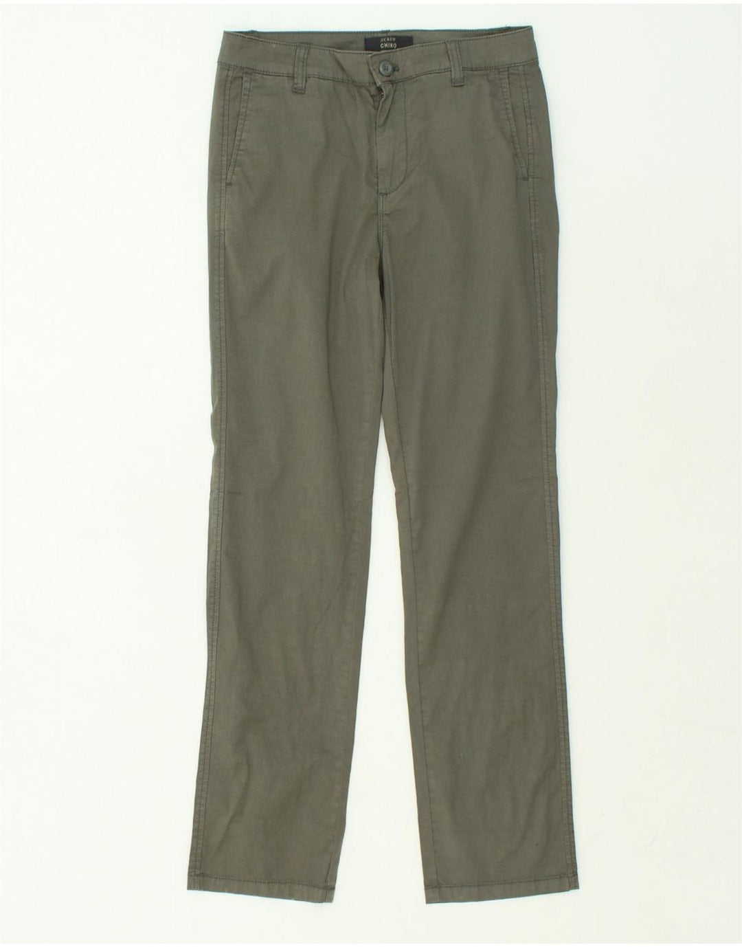 J. CREW Womens Straight Chino Trousers W25 L29  Grey Cotton | Vintage J. Crew | Thrift | Second-Hand J. Crew | Used Clothing | Messina Hembry 