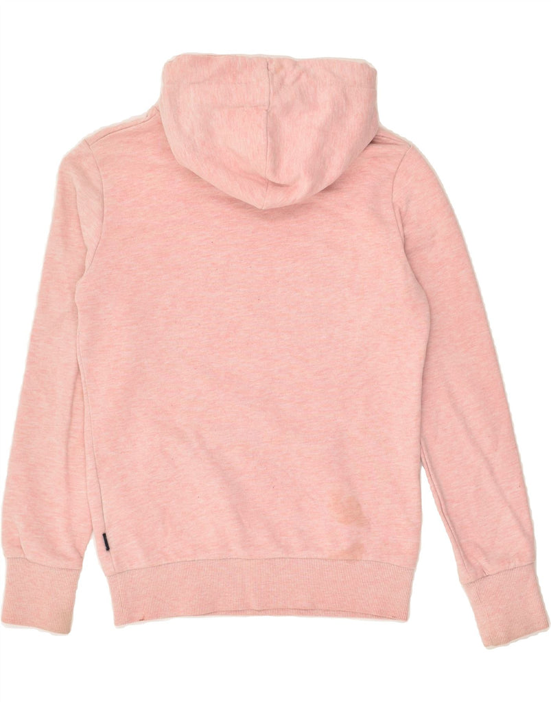 SUPERDRY Womens Graphic Hoodie Jumper UK 8 Small Pink Cotton | Vintage Superdry | Thrift | Second-Hand Superdry | Used Clothing | Messina Hembry 