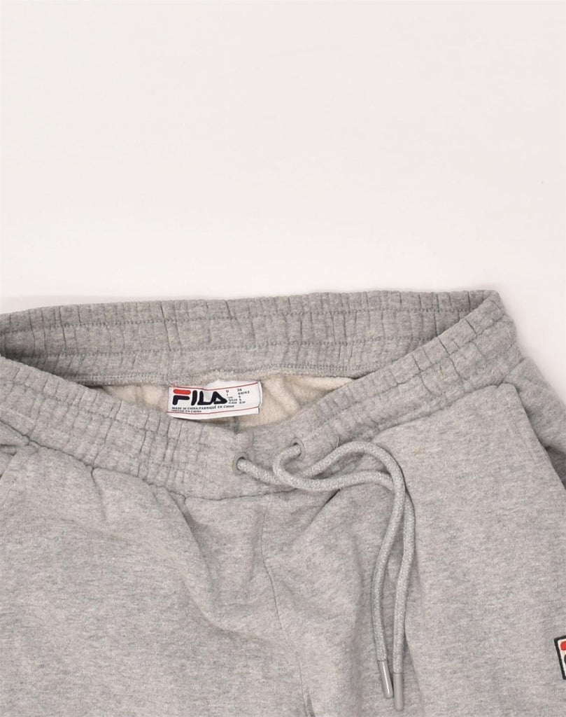 FILA Womens Tracksuit Trousers Joggers UK 10 Small Grey Cotton | Vintage Fila | Thrift | Second-Hand Fila | Used Clothing | Messina Hembry 