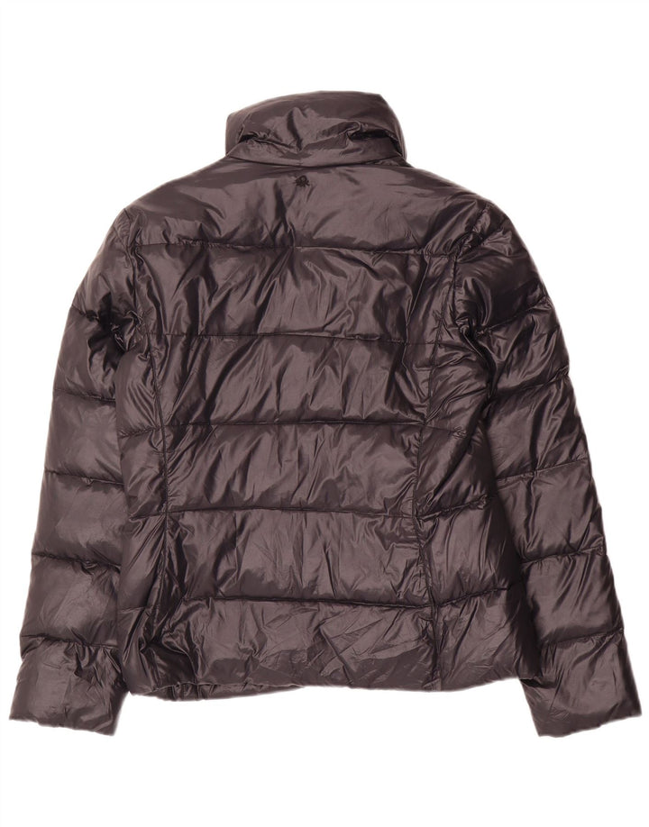 Benetton Womens Padded Jacket UK 12 Medium Black