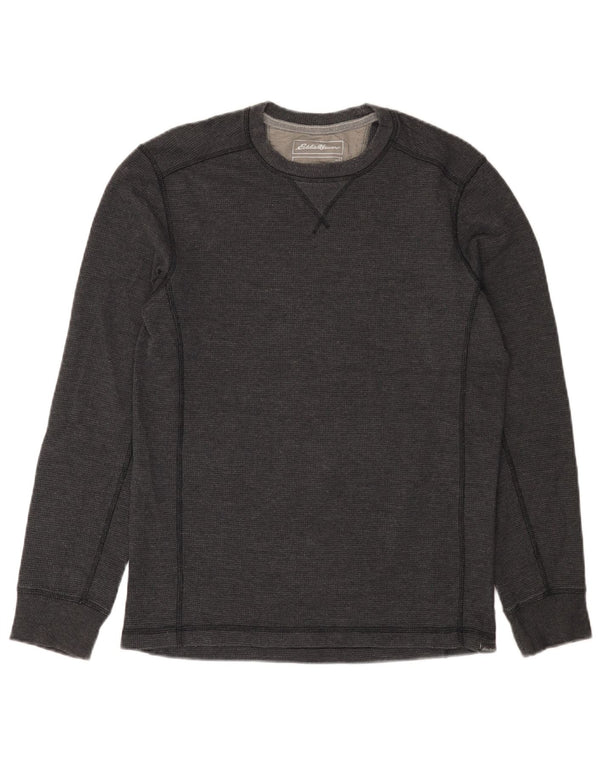 Eddie Bauer Mens Top Long Sleeve Small Grey Cotton