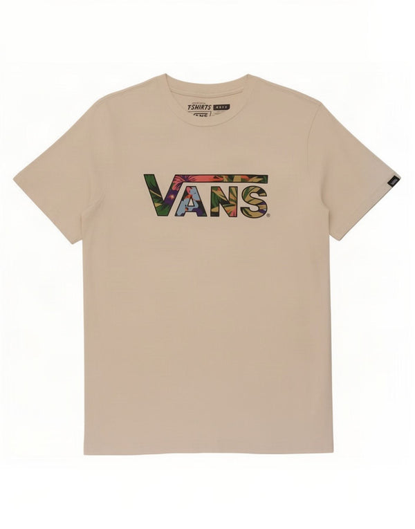 Vans Boys Graphic T-Shirt Top 12-13 Years Large White Cotton