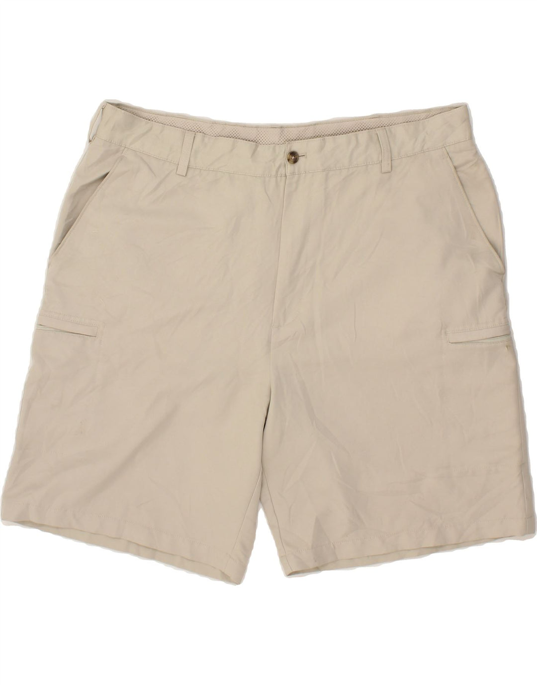 IZOD Mens Cargo Shorts W40 XL Beige Polyester Vintage Izod and Second-Hand Izod from Messina Hembry 