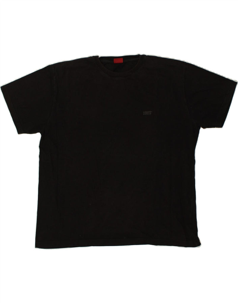 LEVI'S Mens T-Shirt Top 2XL Black Cotton Vintage Levi's and Second-Hand Levi's from Messina Hembry 