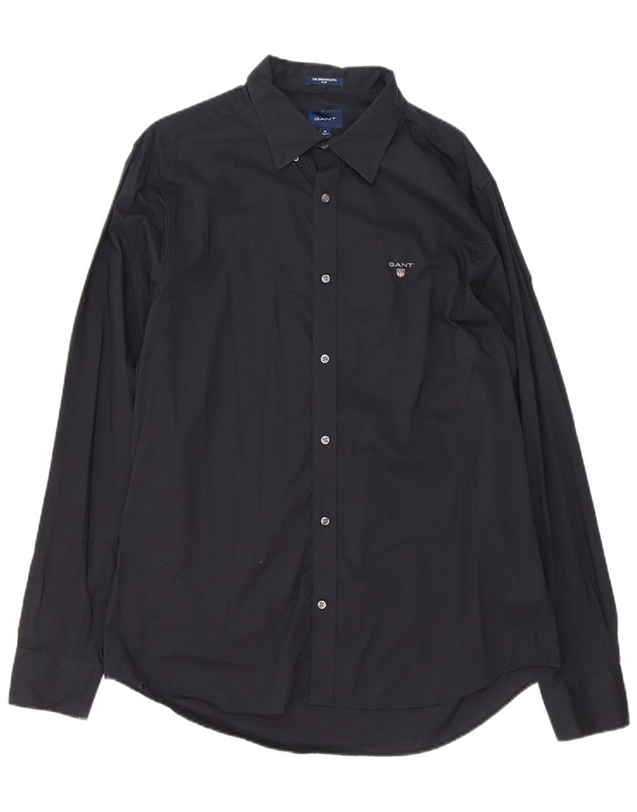 Gant Mens Shirt Size 43/44 17 1/2 XL Black Cotton